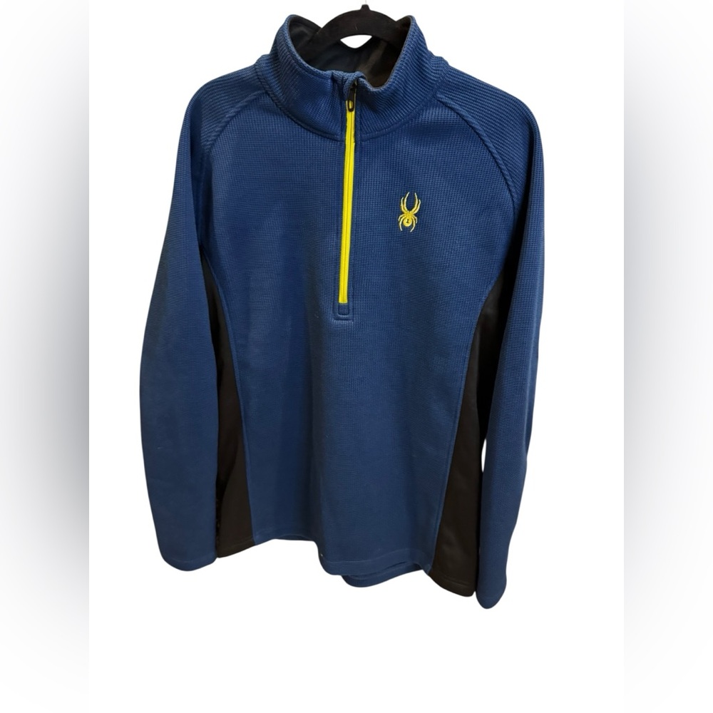 Spyder Navy and Black Pullover with Yellow‎ Accent